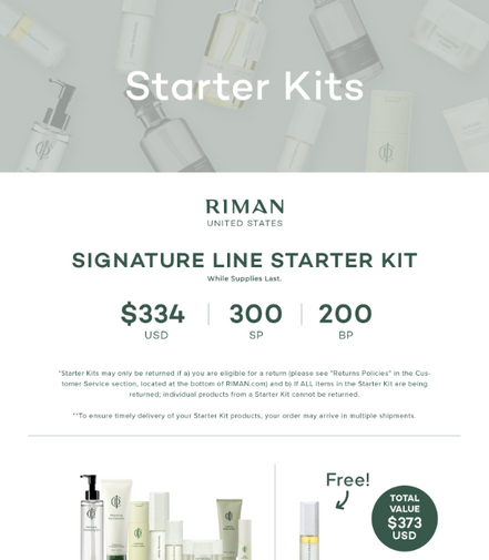 Signature Line Starter Kit